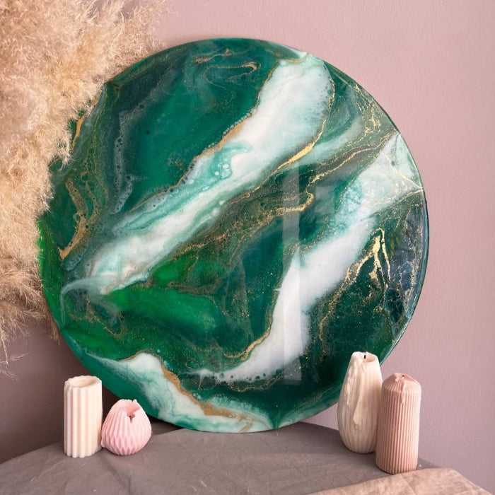 Polvo de pigmento metálico verde bosque, 20 g