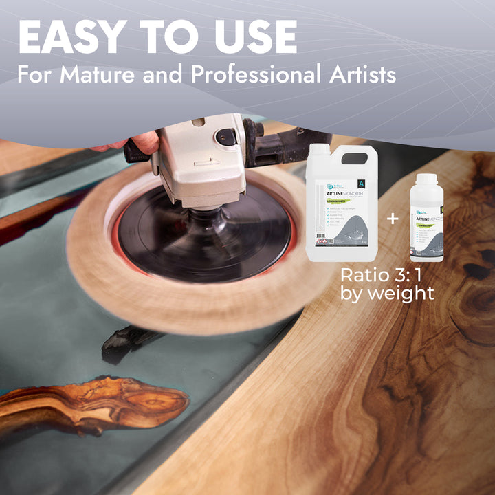 Artline Monolith Epoxy Resin — Extra Deep Casting Resin for Tables & Large Projects