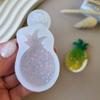 Crystal Pineapple Brooch Silicone Mold, 5x3x0.5 cm