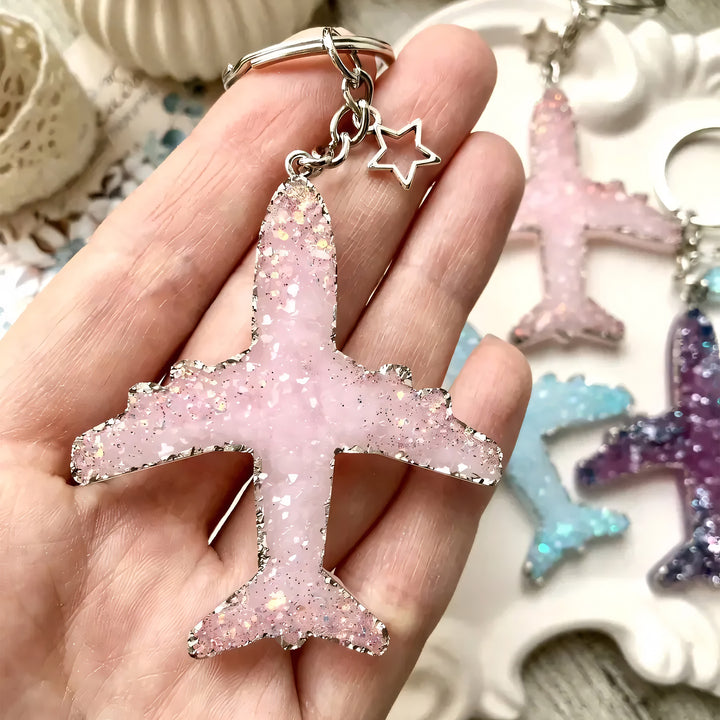 Crystal Airplane Brooch Silicone Mold, 5.9x5x0.5 cm