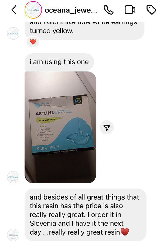 Customer review about Artline Crystal Epoxy Resin Kit