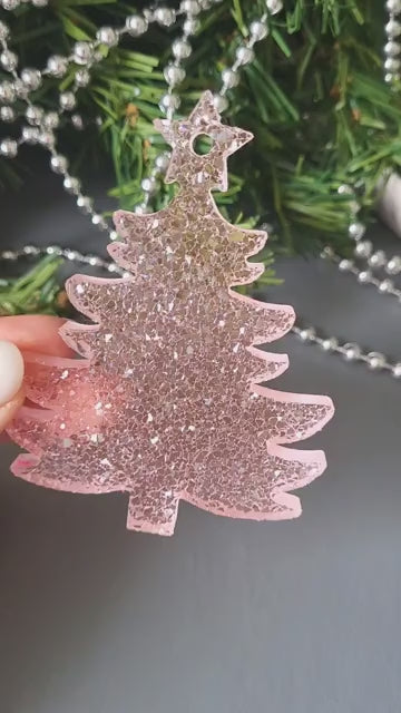 Crystal Christmas Tree Ornament Silicone Mold, 9x7x0.5 cm