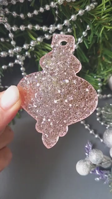 Crystal Lantern Ornament Silicone Mold, 8x5.6x0.5 cm