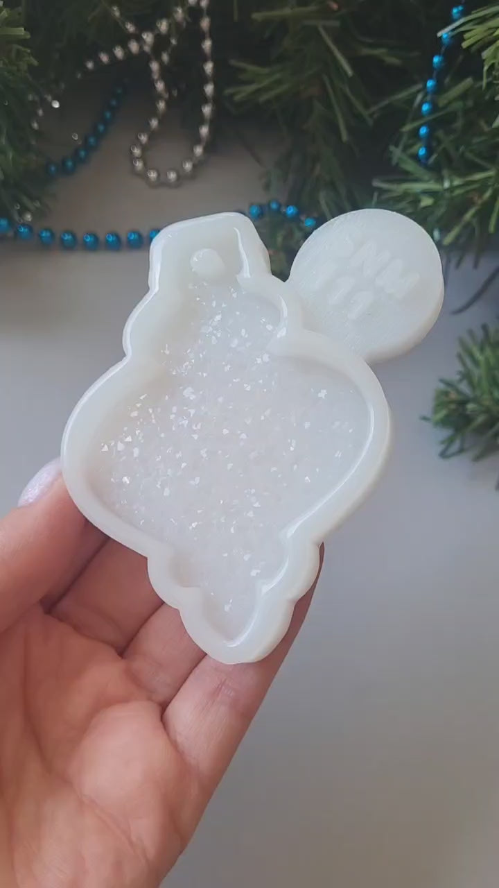 Crystal Lantern Ornament Silicone Mold, 8x5.6x0.5 cm