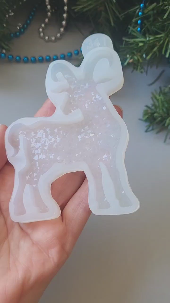 Crystal Ram Ornament Silicone Mold, 9.5x7x0.5 cm