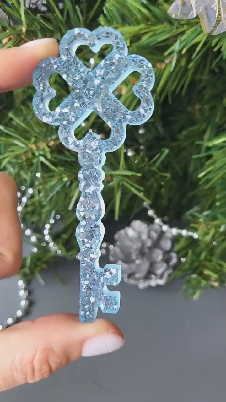 Crystal Key Ornament Silicone Mold, 10x4x0.5 cm