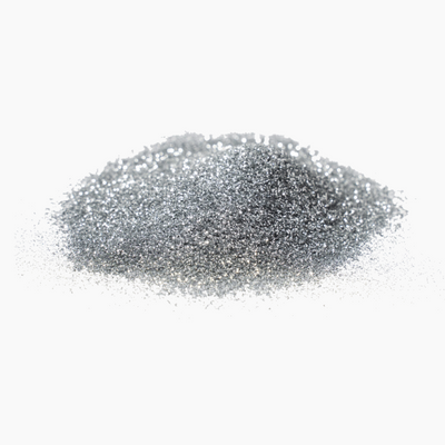 Paillettes en polyester argenté, 0,5 mm, 5 g