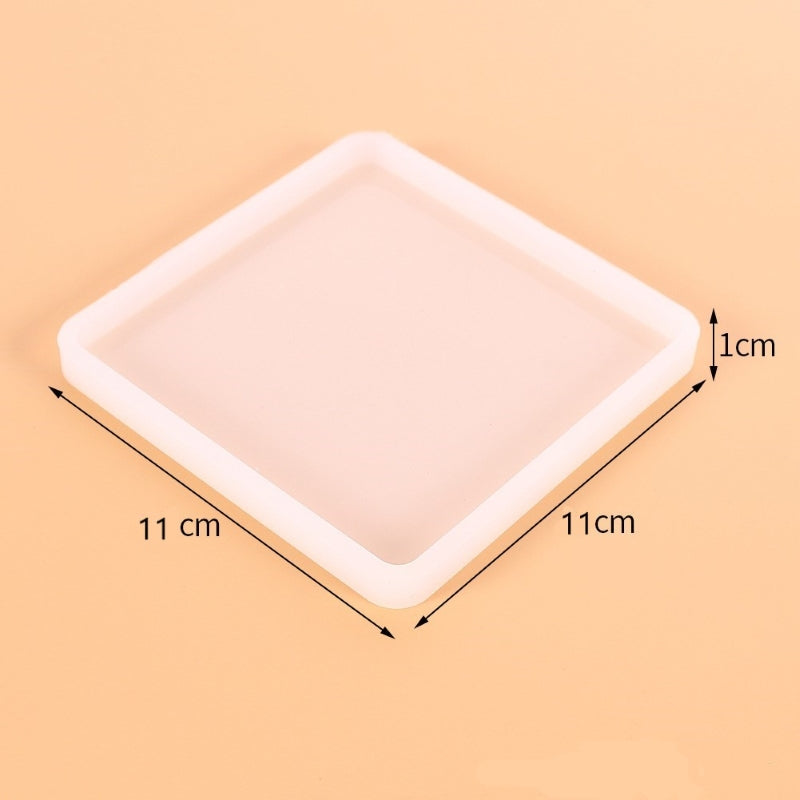 Silicone Mold - Square, 11x11x1 cm - Artline Epoxy Resin