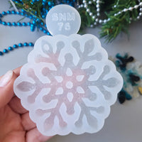 Crystal Snowflake Ornament 1 Silicone Mold, 8.5x8.5x0.5 cm